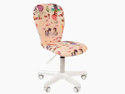 Кресло детское Chairman Kids 105/white (ткань принцессы)